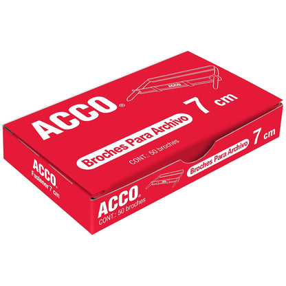 ACCO Broche para Documentos 7 cm, Archiva Hasta 300 Hojas