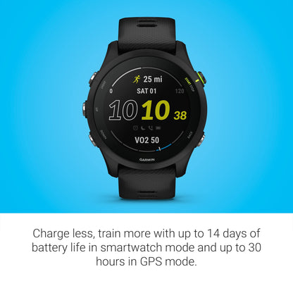 Garmin Forerunner 255 Music Negro, 45 mm