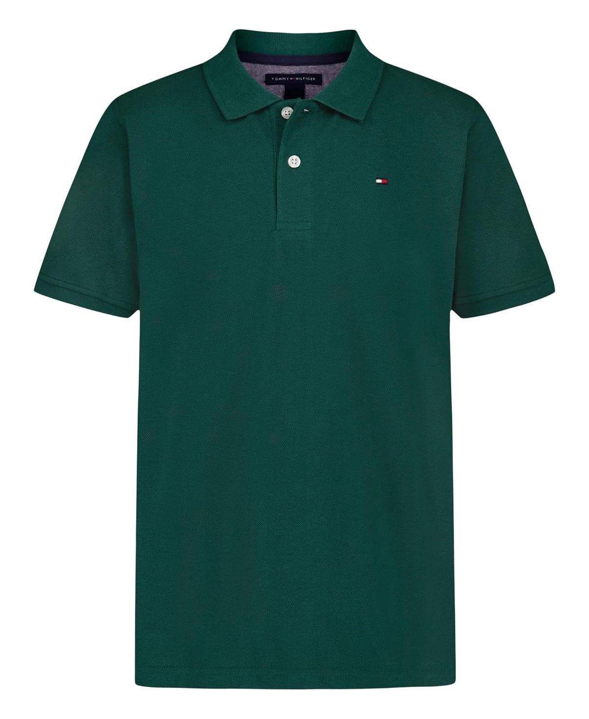 Tommy Hilfiger Playera Polo Manga Corta para Niño - 14-16 - Rain Forest