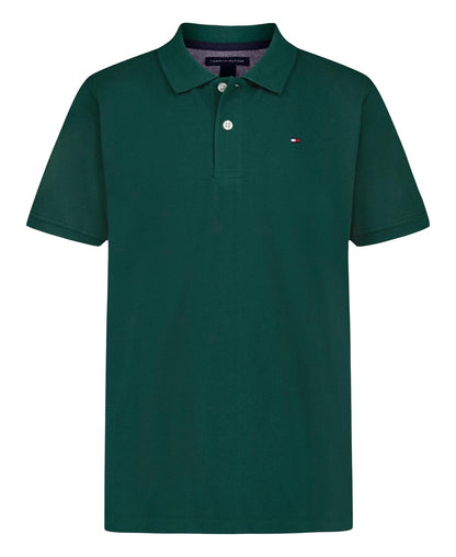 Tommy Hilfiger Playera Polo Manga Corta para Niño - 14-16 - Rain Forest