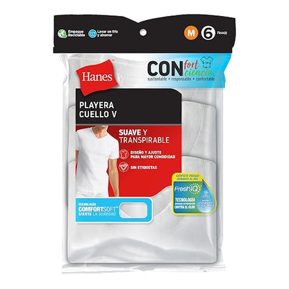 Hanes Camiseta Cuello Redondo, Paquete de 3 piezas