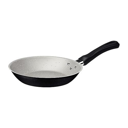 Tramontina Linz Juego Sartenes Aluminio Antiadherente | Negro, 3 piezas, Starflon Max, mangos baquelita antitérmica