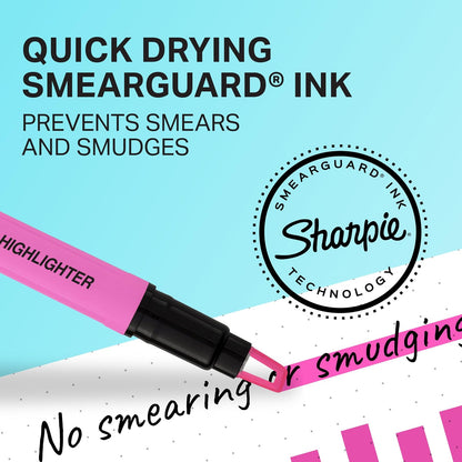 Sharpie Clear View Highlighter Stick, Assorted, 8 Pack (1966798)