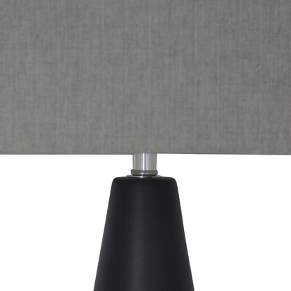 Luzerna CM-0250 Lámpara De Mesa Maia, Color Negro Mate, 1 Unidad
