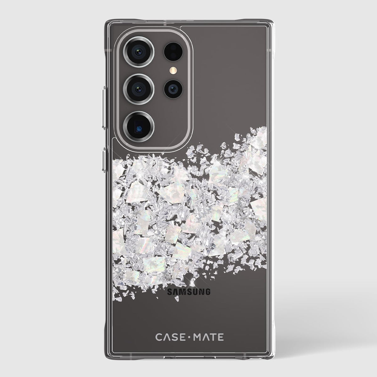 Case-Mate - Funda para Samsung Galaxy S24 Ultra [6.8 Pulgadas] [protección contra caídas de 12 pies] [Carga inalámbrica] Touch of Pearl para Samsung Galaxy S24 Ultra - Lujo Brillante Brillante,