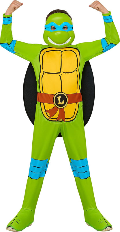 Rubies - Disfraz de Tortugas Ninja Mutantes Adolescentes: Leonardo para niños, talla S