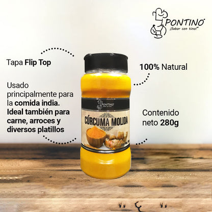 Pontino Cúrcuma molida, 280 g