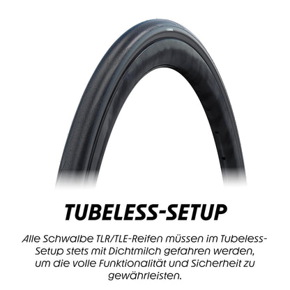 Schwalbe One TLE Performance Faltreifen // 28-622 (700x28C) RaceGuard Skin clásico