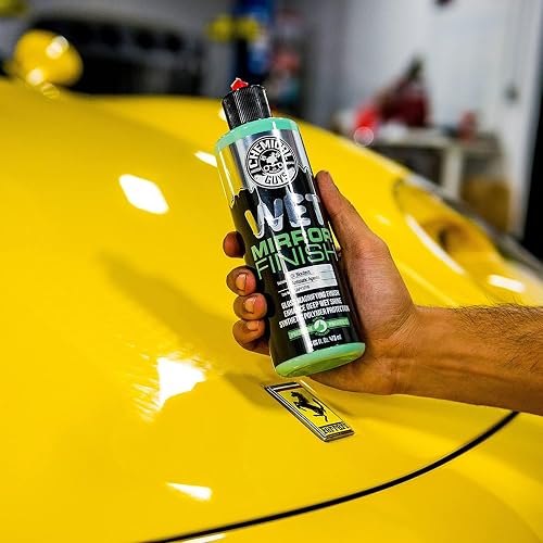 Chemical Guys Wet Mirror Finish High Gloss Glaze, (ideal para automóviles, camiones, todoterrenos, motos y más) 473 ml