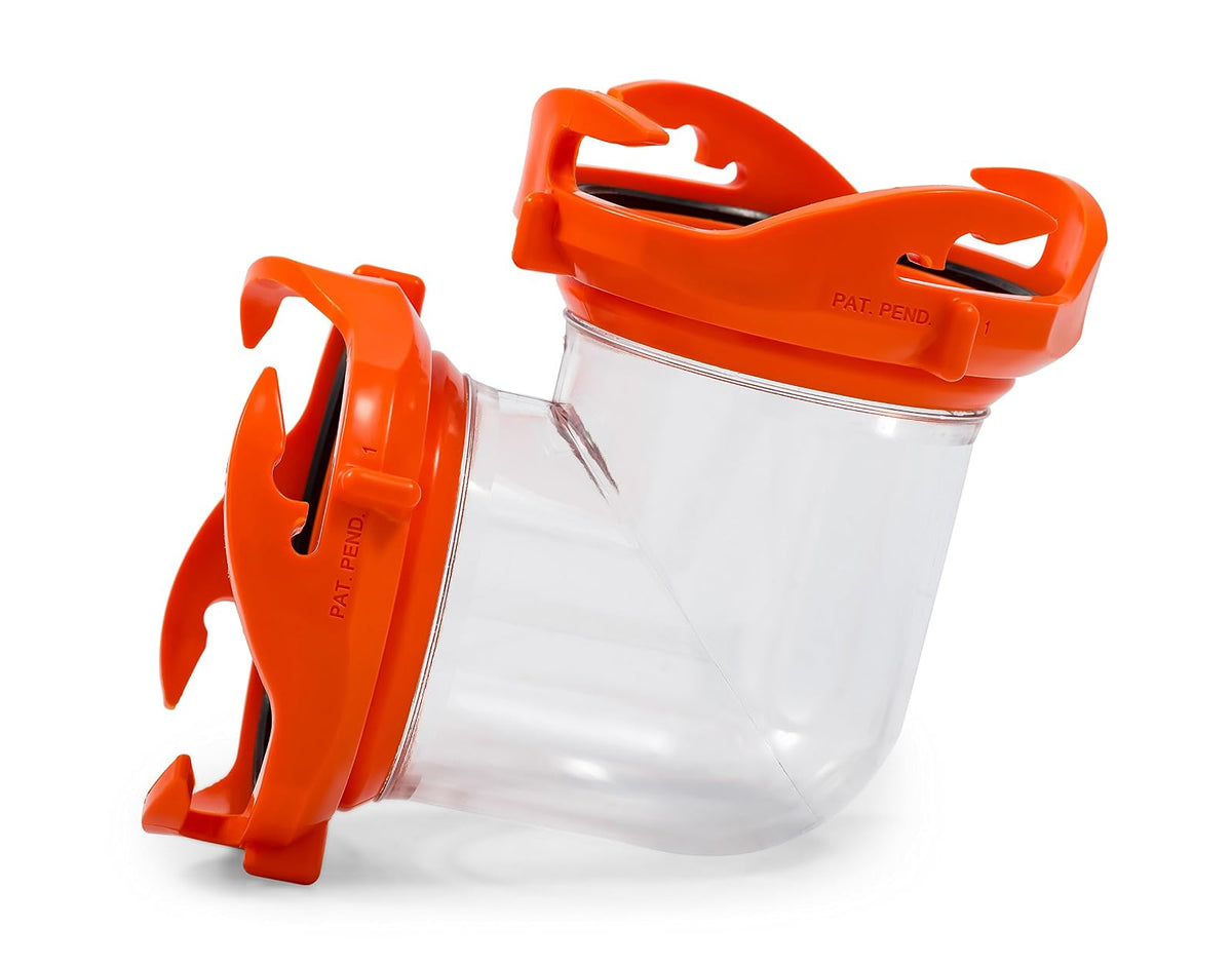 Camco Rhino Tanque Portátil de Residuos para Caravana, 15 Galones - Adaptador de 90 grados