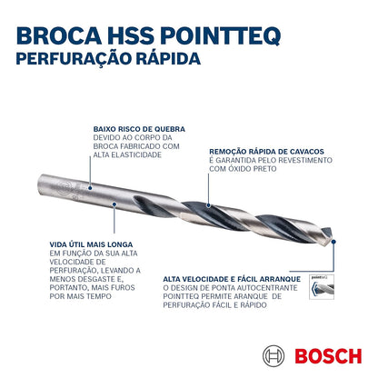 Bosch 2608577332 Broca Hss Pointteq 5/16"