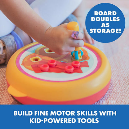 Educational Insights Design & Drill Rivet Pop Cafe – Juguetes Stem de Motor Fino, Juguetes de Aprendizaje Montessori, Juguetes Educativos para Niños 3+