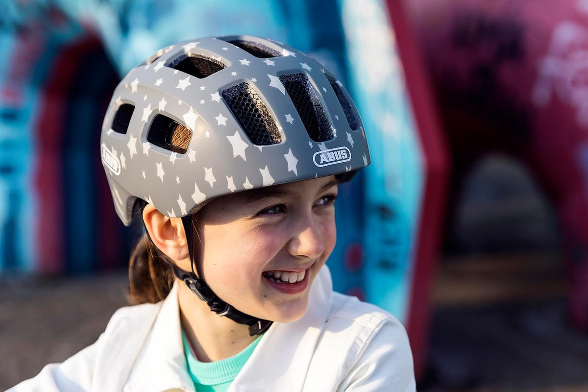 ABUS Fahrradhelm Youn-I 2.0 - mit Licht für Kinder, Jugendliche und Junge Erwachsene - für Mädels und Jungs