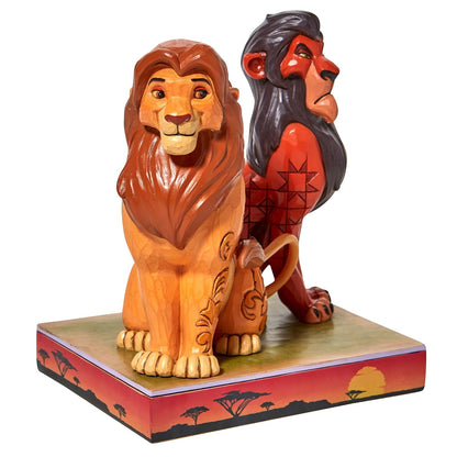 Enesco Jim Shore Disney Traditions - Figura de Simba y Cicatriz del Rey león, 6.5 Pulgadas, Multicolor