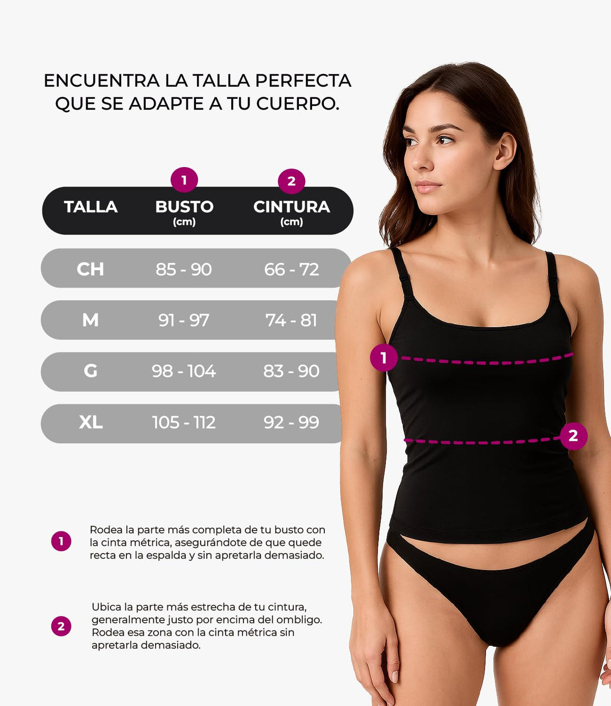 BODY CONTROL 2610 Camiseta de control con copas moldeadas
