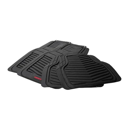 MIKEL´S Mikel's TA-4 Tapetes de Hule Color Negro Premium para Auto