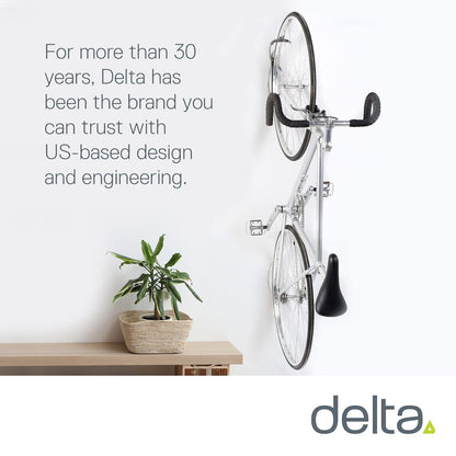 Delta Leonardo Single bicicleta Rack con Da Vinci llanta Tray( Colors may vary)