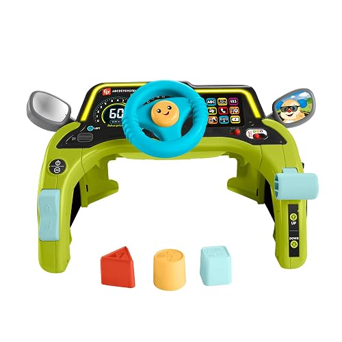 Fisher-Price Ríe y Aprende Juguete para Bebés Volante de Actividades Interactivas para bebés de 6 Meses en adelante