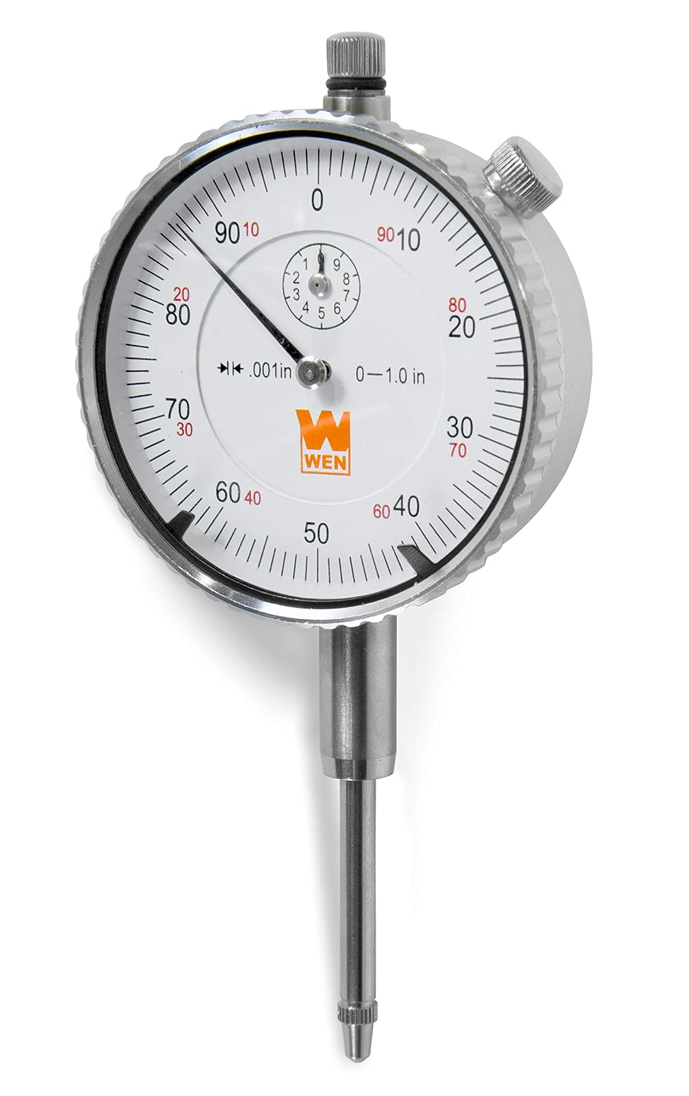 WEN 10703 2,5 cm. Indicador de esfera de precisión con 0.1 pulgada Resolución