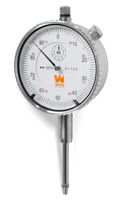 WEN 10703 2,5 cm. Indicador de esfera de precisión con 0.1 pulgada Resolución