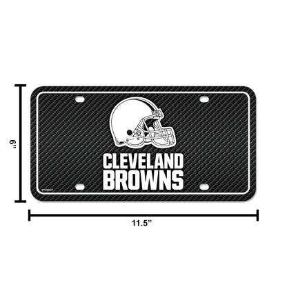 Rico Industries NFL Football Pittsburgh Steelers - Etiqueta de Fibra de Carbono de Metal para automóvil, 8.5 x 11 Pulgadas, Ideal para Camiones/Automóviles/SUV