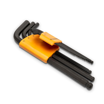 GEARWRENCH 83521 - Juego de llaves hexagonales de brazo largo métrico de 9 piezas