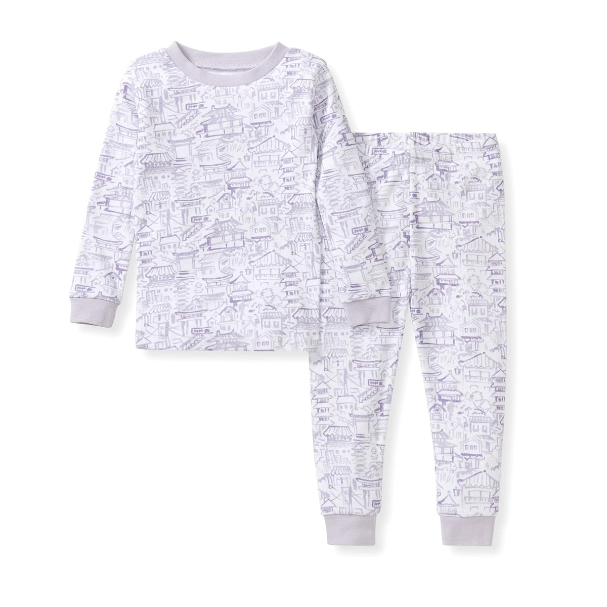 Burt's Bees Baby Baby Girl's Pajamas, Tee and Pant 2-Piece Pj Set, 100% Organic Cotton