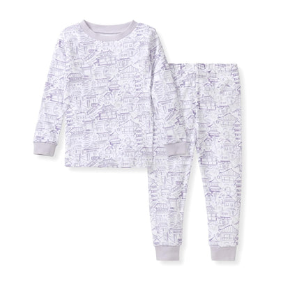 Burt's Bees Baby Baby Girl's Pajamas, Tee and Pant 2-Piece Pj Set, 100% Organic Cotton