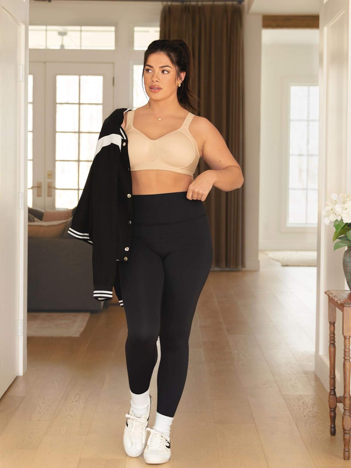 Vanity Fair Brasier Deportivo Convertible de Impacto Medio. Sujetador para Mujer
