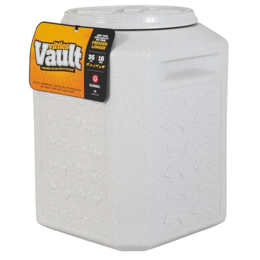 Gamma2 Vittles Vault, Contenedor para Alimento de mascotas, 16 kg -Mocha Granite