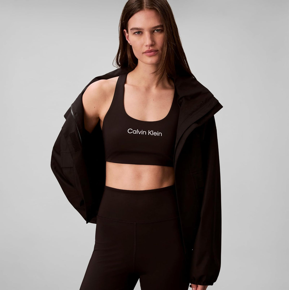 Calvin Klein Performance Logo Medium Impact Sports Bra Sujetador Deportivo Mujer