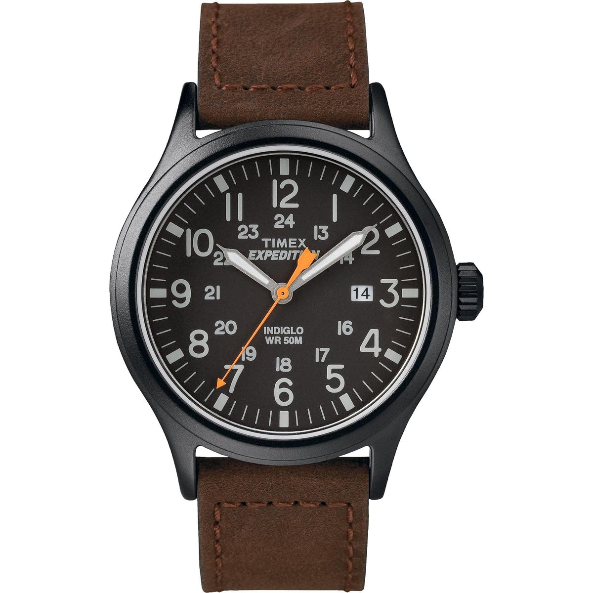Timex Expedition Scout Reloj Análogico para Hombre, 40 mm - marrón - negro - negro