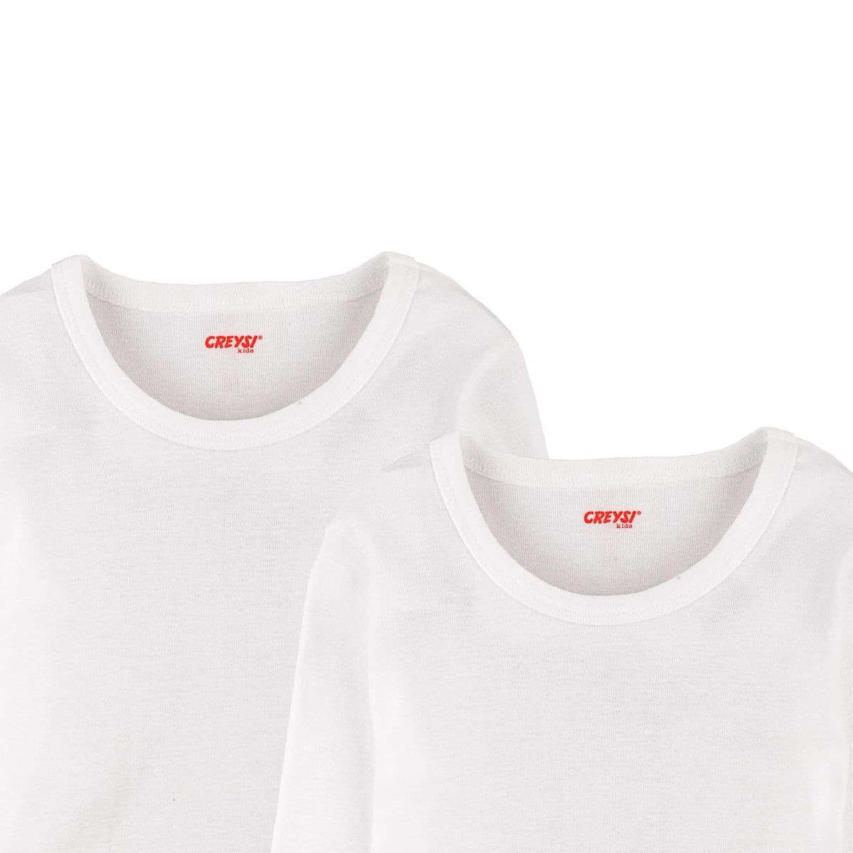 Baby Creysi Playera Manga Larga para Niño Paquete de 4 Algodón Hipoalergénico Blanco