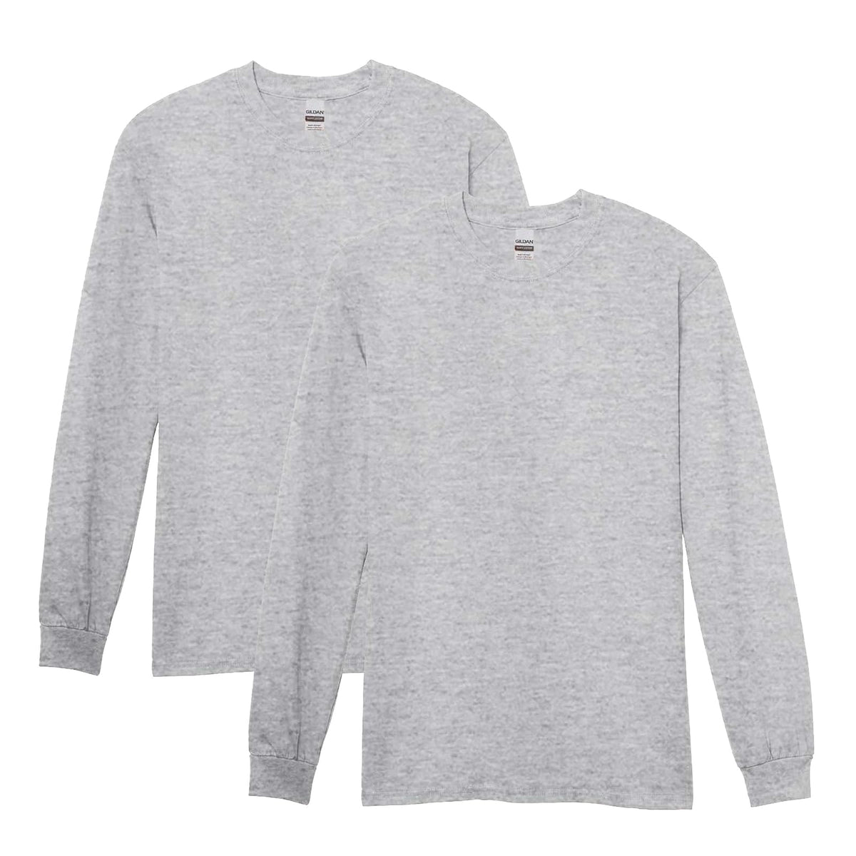 Gildan - playera de manga larga de algodón pesado para adultos, estilo G5400, paquete de 2