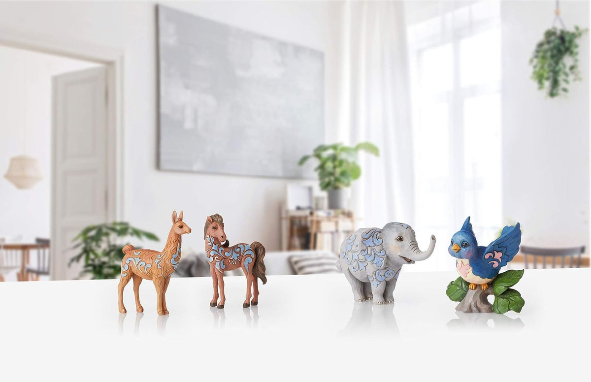 Enesco Jim Shore Heartwood Creek Pony Figura en Miniatura, 10 cm, Multicolor