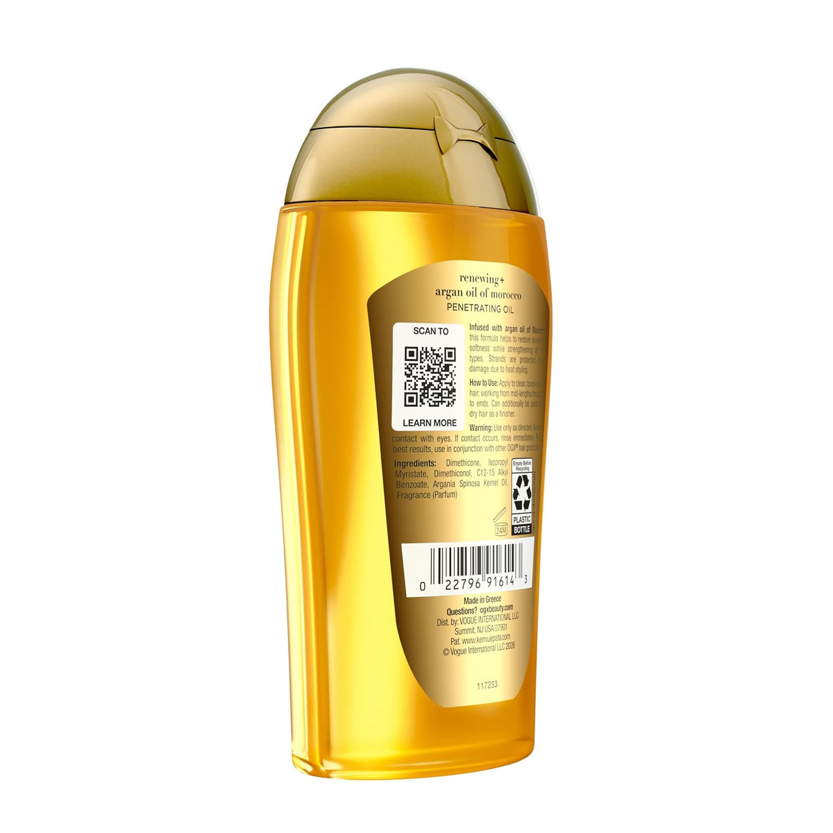 OGX, Tratamiento Renovador de Aceite de Argán, 100 ml