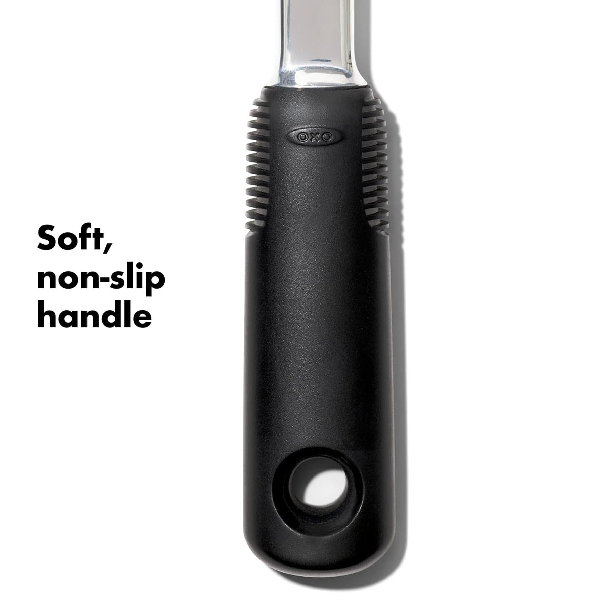 OXO Good Grips - Ablandador de carne fundido a presión, color negro, 4,7 x 6,2 x 24,8 cm
