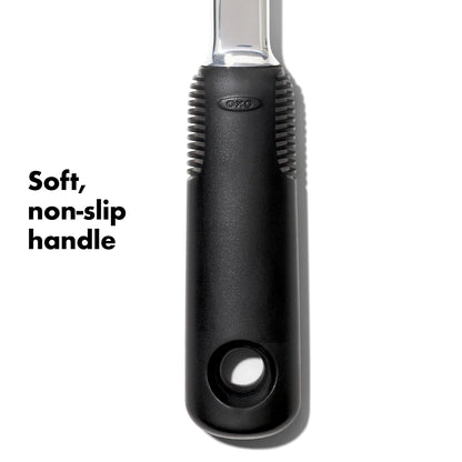 OXO Good Grips - Ablandador de carne fundido a presión, color negro, 4,7 x 6,2 x 24,8 cm