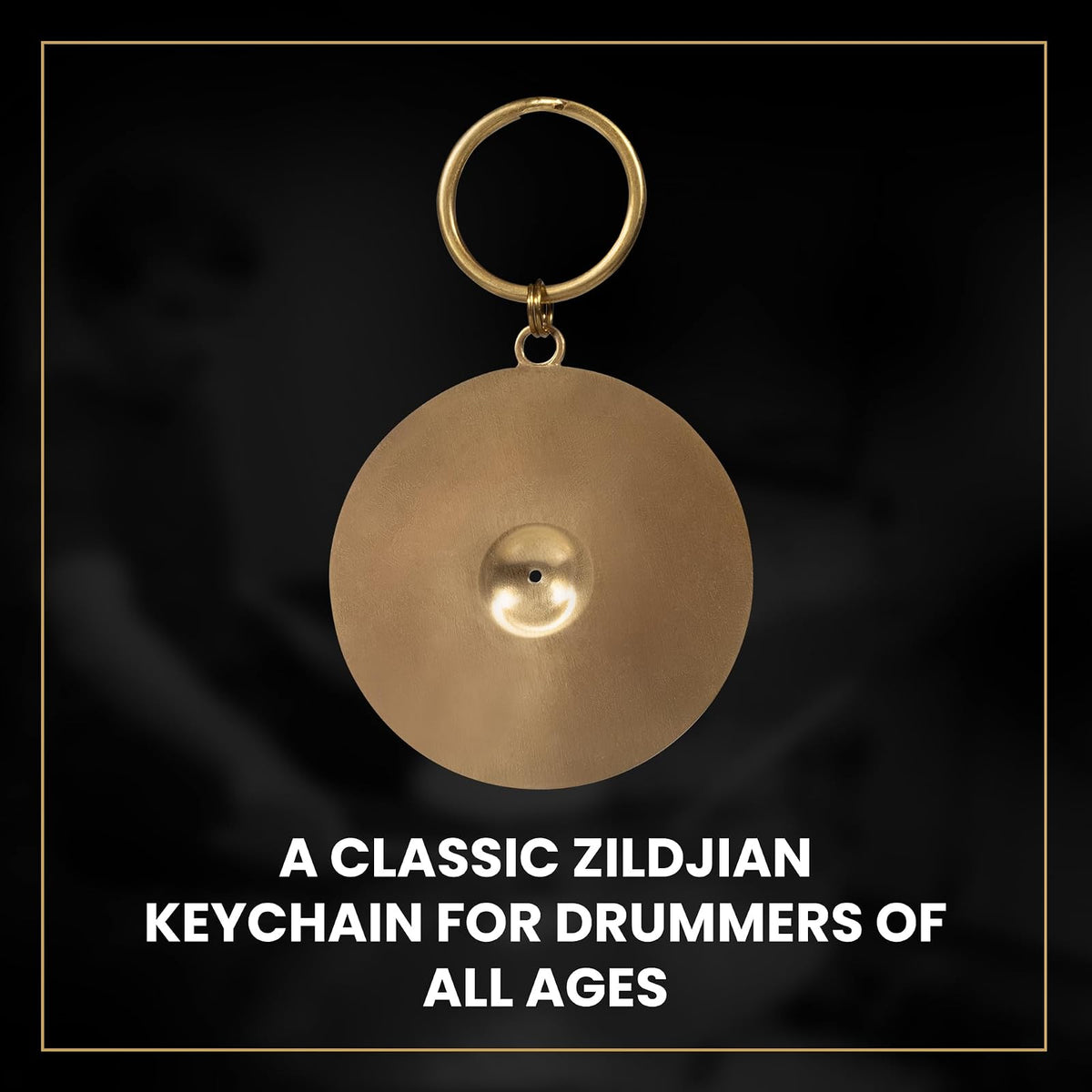 Zildjian - Llavero de platillo de latón, Latón, 2"