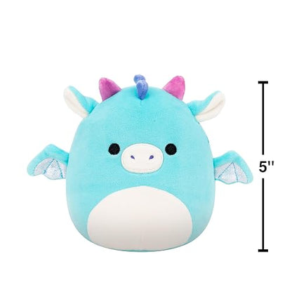 Squishmallows Original Dragon - Paquete de 4 - Peluche Oficial de Jazwares (pequeño) (Exclusivo de )