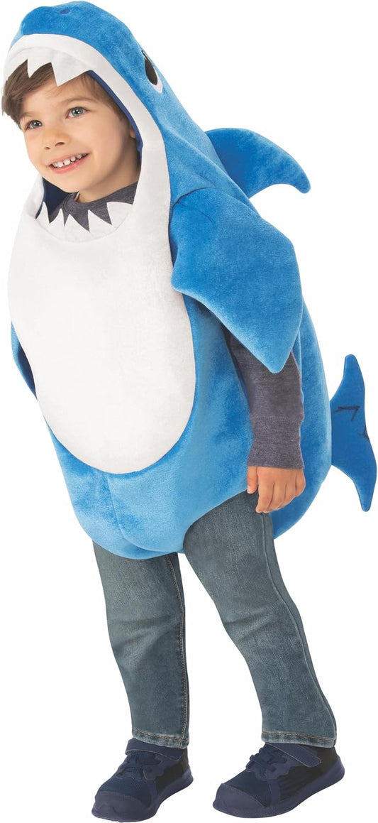 Rubie'S Disfraz de tiburón para papá con Chip de Sonido para niños, como se Muestra