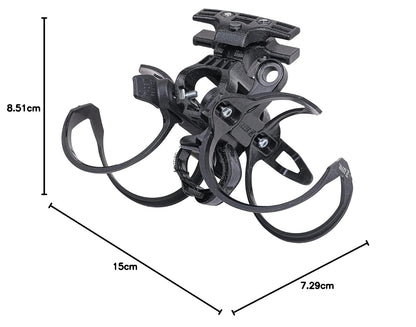 Porta Anfora ZEFAL Triatlón Tri Bottle Cage para 2 anforas y Cartucho CO2 Tecnopolímero/Compuesto Reforzado 1708