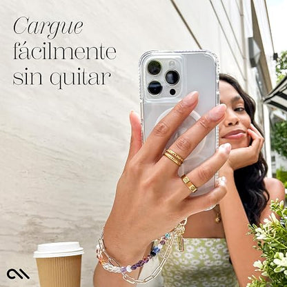 Case-Mate - Abalorio de teléfono con cristales de abalorio | Correa de teléfono desmontable antirrobo | Correa de muñeca para iPhone manos libres para mujer | Pulsera de cadena de teléfono - Se adapta
