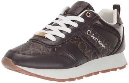 Calvin Klein Tenis Carlla con Agujetas para Mujer - 23.5 cm - café Multi 211