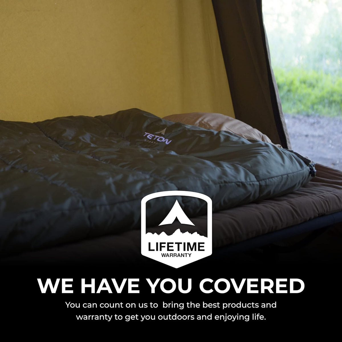 TETON Sports Celsius XL -18 Degree C / 0 Degree F Flannel Lined Sleeping Bag (90” x 36”) - Bolsa de Dormir Forrada con Franela (2.28 m x 91 cm)