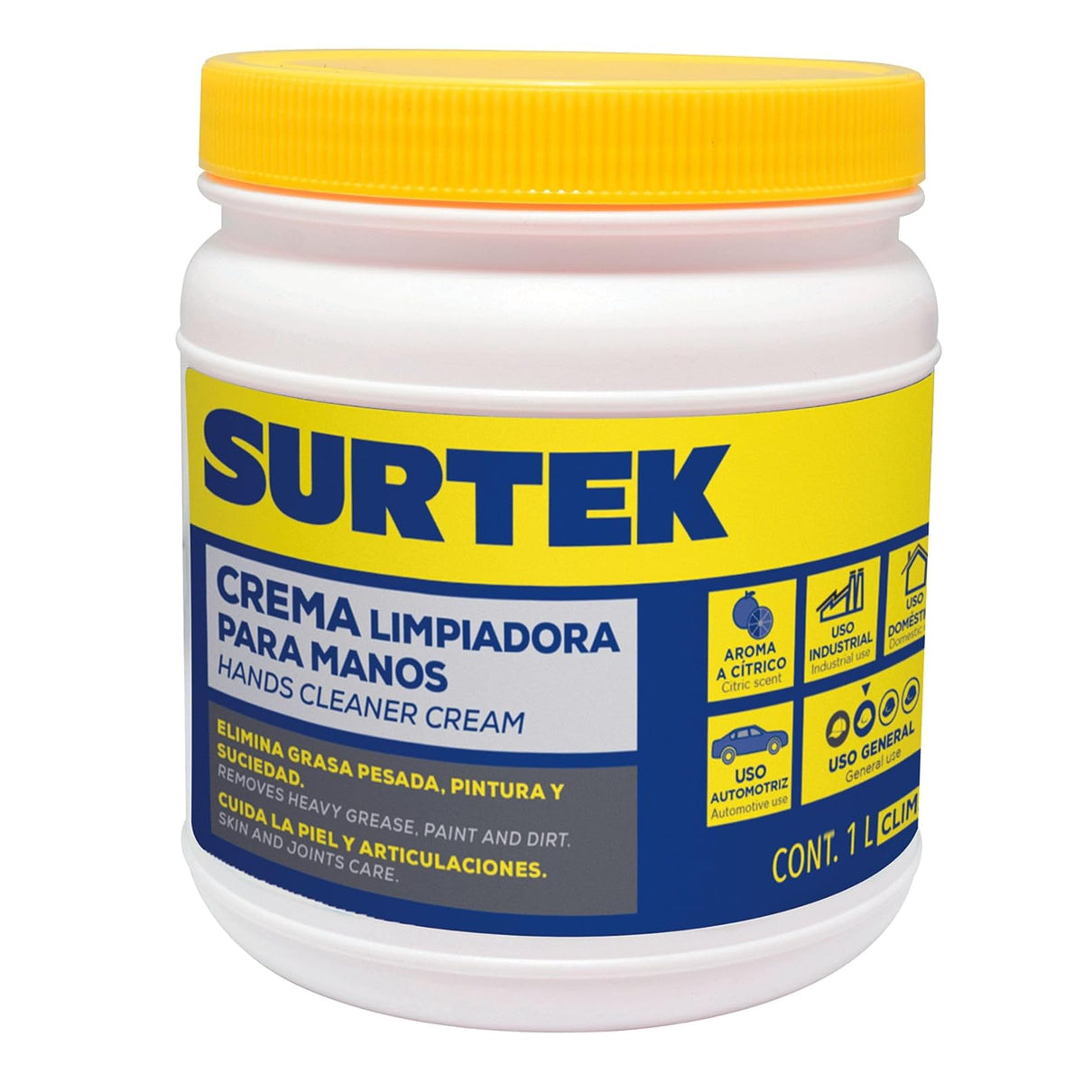 Surtek CLIM1 Crema desengrasante limpiadora de manos 1 Lt
