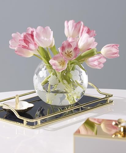 kate spade new york Spring Pansies - tazón pequeño de Vidrio para Rosas