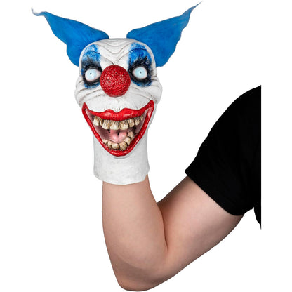 Ghoulish Productions Wacky Clown Puppet de Látex – Accesorio de Disfraz Tipo Payaso con Detalles Realistas Pintados a Mano – Ideal para Halloween, Casas Embrujadas y Coleccionistas de Horror