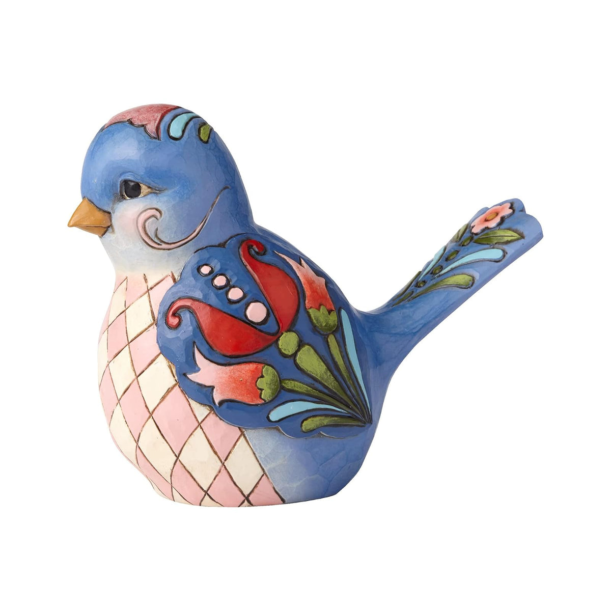 Jim Shore HWC Bluebird of Happiness Blue Floral Bird Figurine 4056964 Animal New
