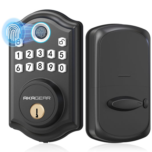 AkaGear DS10 - Cerradura de puerta de entrada sin llave, bloqueo de puerta de entrada sin llave, bloqueo de teclado electrónico, cerradura de puerta inteligente, cerradura de teclado para puerta